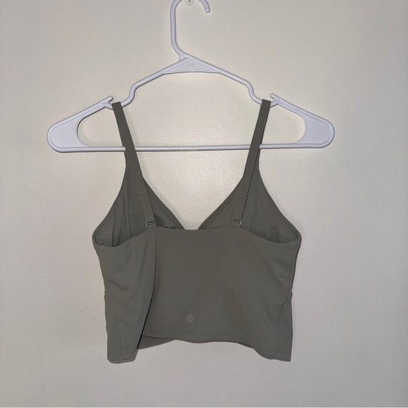 Athleta Sage Green Cinch Longline Sports Bra Small - Picture 5 of 6